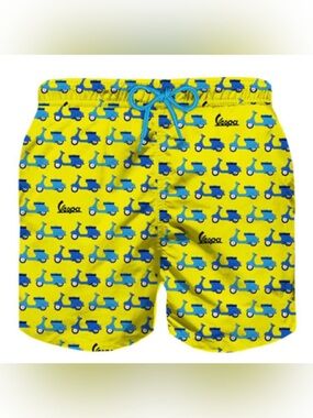 MC2 St. Barth yellow vespa boys bathing suit